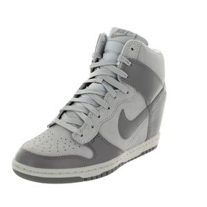 Nike Sky-Hi Dunk Wedges, gray, size 8